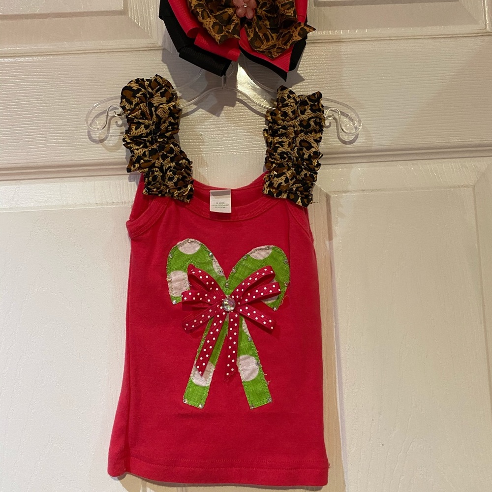 Ott baby tank top with bow